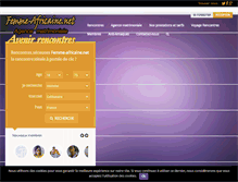 Tablet Screenshot of femme-africaine.net